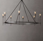 Torche De Verre Round Chandelier 58"