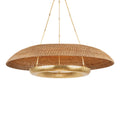 Oaklyn 6-Light Chandelier in Vintage Gold Leaf 48L x 48W x 11.75H