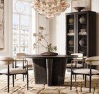 Cabrette Clear Glass Round Chandelier 48"