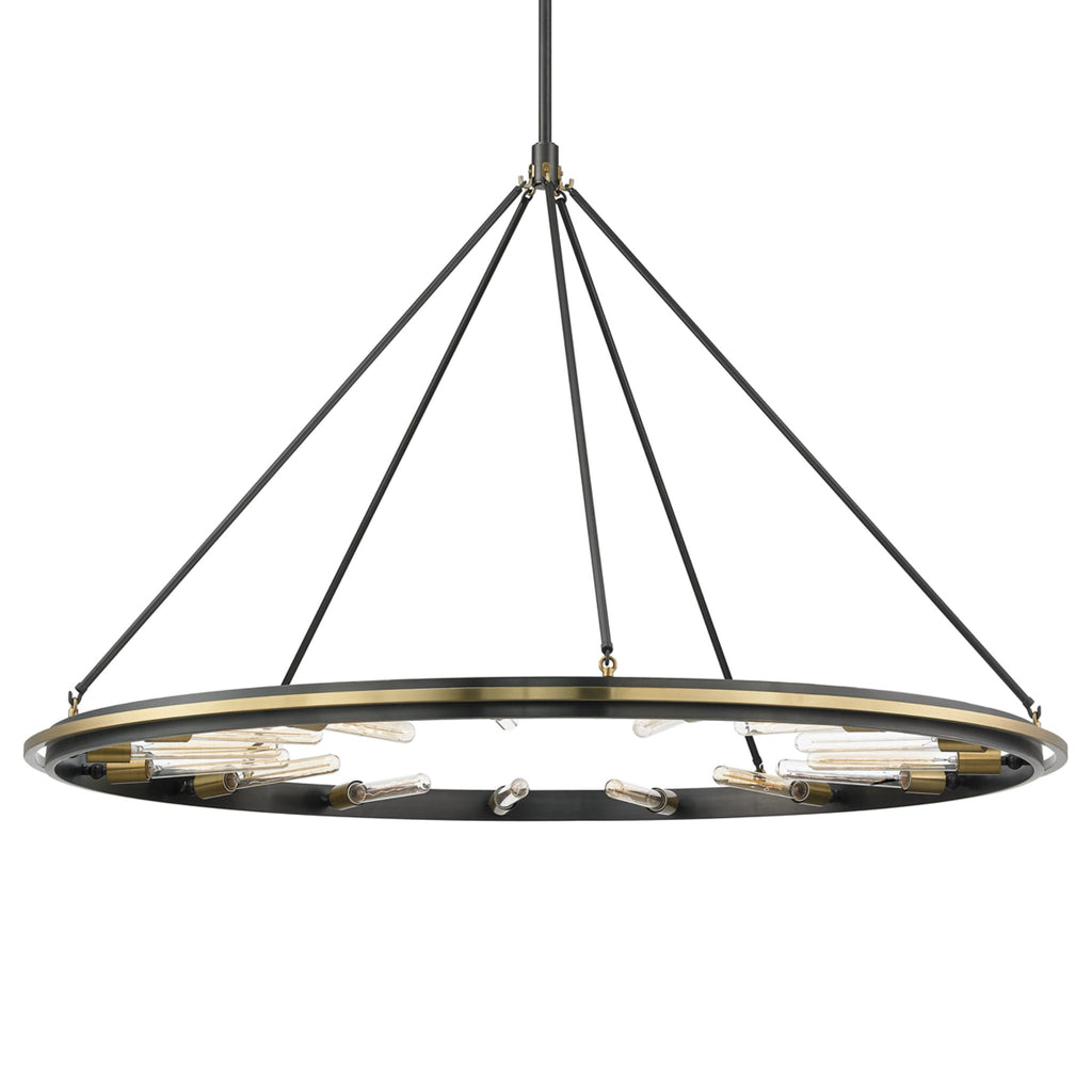 Chambers 15-Light Chandelier in Aged Old Bronze 58.25L x 58.25W x 38.25H