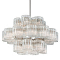 Circo 24-Light Chandelier in Satin Silver Leaf 45.5L x 45.5W x 29.25H