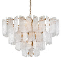Piemonte 12-Light Chandelier in Gold Leaf 43.5L x 43.5W x 33.5H