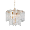 Piemonte 4-Light Chandelier in Gold Leaf 24.25L x 24.25W x 22H