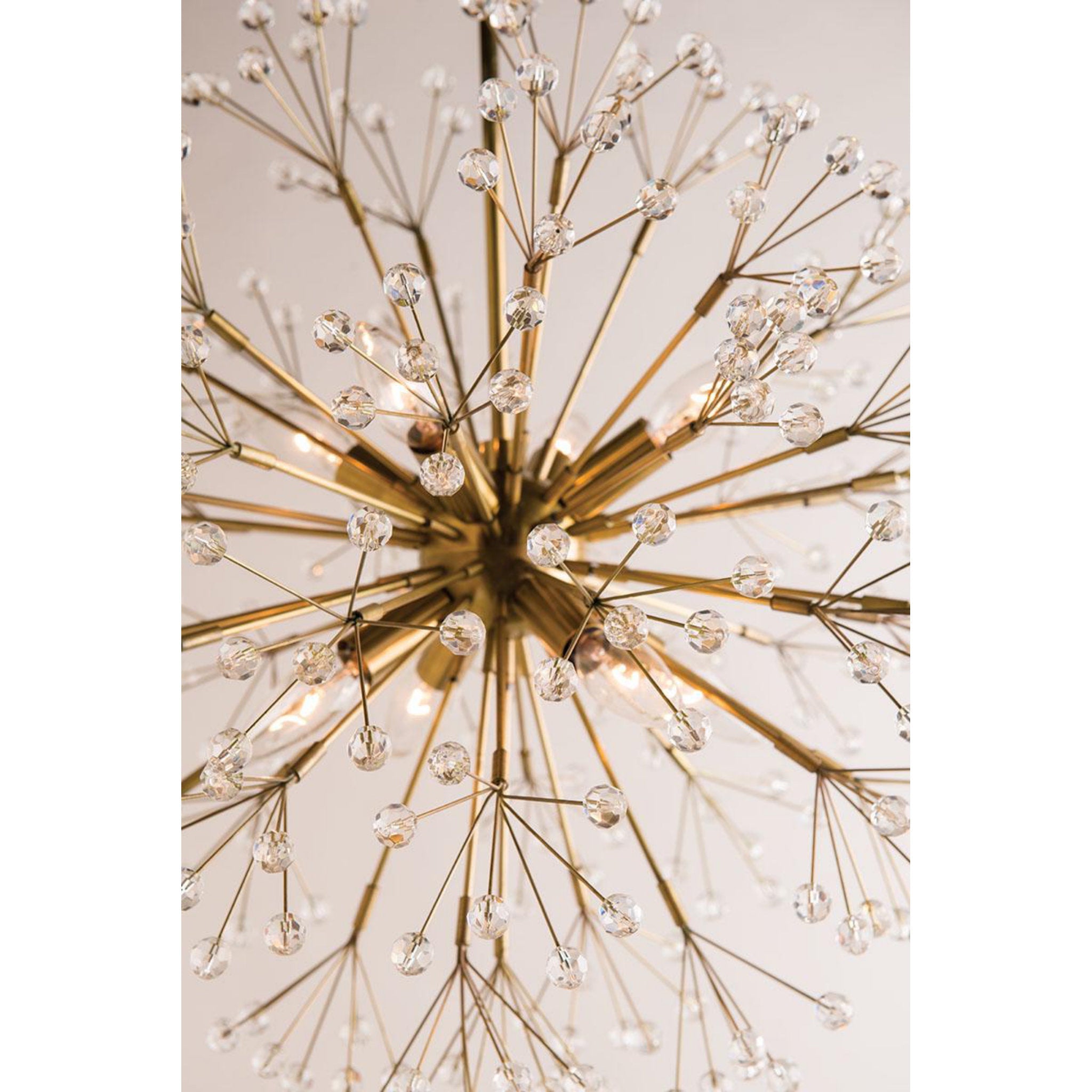 Dunkirk 10-Light Chandelier in Aged Brass 30L x 30W x 29H