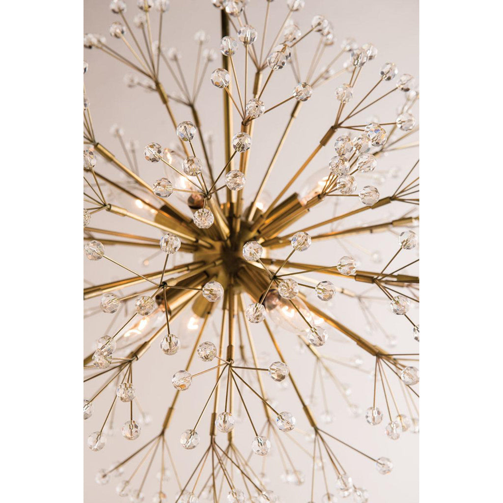 Dunkirk 10-Light Chandelier in Polished Nickel 30L x 30W x 29H