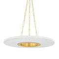 Prattsburgh 1-Light Chandelier in Aged Brass 30L x 30W x 3.5H