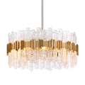Ciro 8-Light Chandelier in Warm Silver Leaf 27.25L x 27.25W x 12H