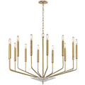 Gideon 14-Light Chandelier in Aged Brass 33.25L x 33.25W x 24.75H
