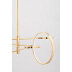 Saturn 0-Light Chandelier in Aged Brass 44.5L x 44.5W x 13.25H