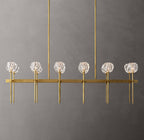 Boule De Cristal Clear Glass Double Linear Chandelier 60"