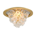Jasmine 3-Light Flush Mount in Gold Leaf 21.75W x 12.25H
