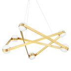Orbit 6-Light Chandelier in Aged Brass 38L x 38W x 13.75H