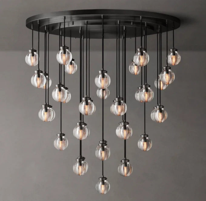 Pearl Round Chandelier 48"