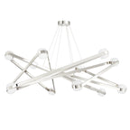 Orbit 12-Light Chandelier in Polished Nickel 56.125L x 56.125W x 16.825H
