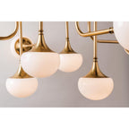 Fleming 24-Light Chandelier in Aged Brass 45.75L x 45.75W x 36H