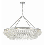 Calypso 40'' Crystal Teardrop Polished Chrome Chandelier Silver 40"W x 25.75"H x 40"D