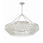 Calypso 40'' Crystal Teardrop Polished Chrome Chandelier Silver 40"W x 25.75"H x 40"D