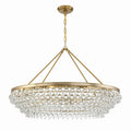 Calypso 40'' Crystal Teardrop Vibrant Gold Chandelier Gold 40"W x 25.75"H x 40"D