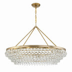 Calypso 40'' Crystal Teardrop Vibrant Gold Chandelier Gold 40"W x 25.75"H x 40"D