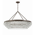 Calypso 40'' Crystal Teardrop Vibrant Bronze Chandelier Bronze 40"W x 25.75"H x 40"D