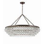 Calypso 40'' Crystal Teardrop Vibrant Bronze Chandelier Bronze 40"W x 25.75"H x 40"D
