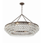 Calypso 40'' Crystal Teardrop Vibrant Bronze Chandelier Bronze 40"W x 25.75"H x 40"D