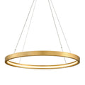 Jasmine 1-Light Chandelier in Gold Leaf 44L x 44W x 2.5H