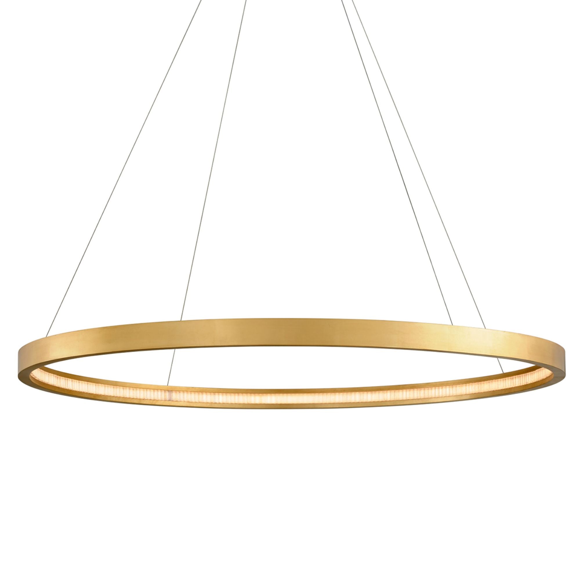 Jasmine 1-Light Chandelier in Gold Leaf 56W x 2.5H