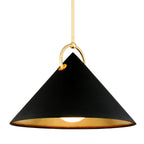 Charm 1-Light Chandelier in Gold Leaf 38L x 38W x 26.5H