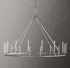 19TH C. ENGLISH OPENWORK ROUND CHANDELIER 60"