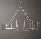 19TH C. ENGLISH OPENWORK ROUND CHANDELIER 60"