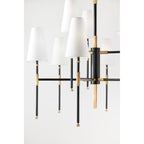 Bowery 6-Light Chandelier in Aged Old Bronze 28L x 28W x 24.5H