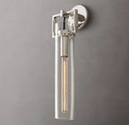 Machinist Glass Cylinder Sconce 16"