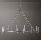 19TH C. ENGLISH OPENWORK ROUND CHANDELIER 72"