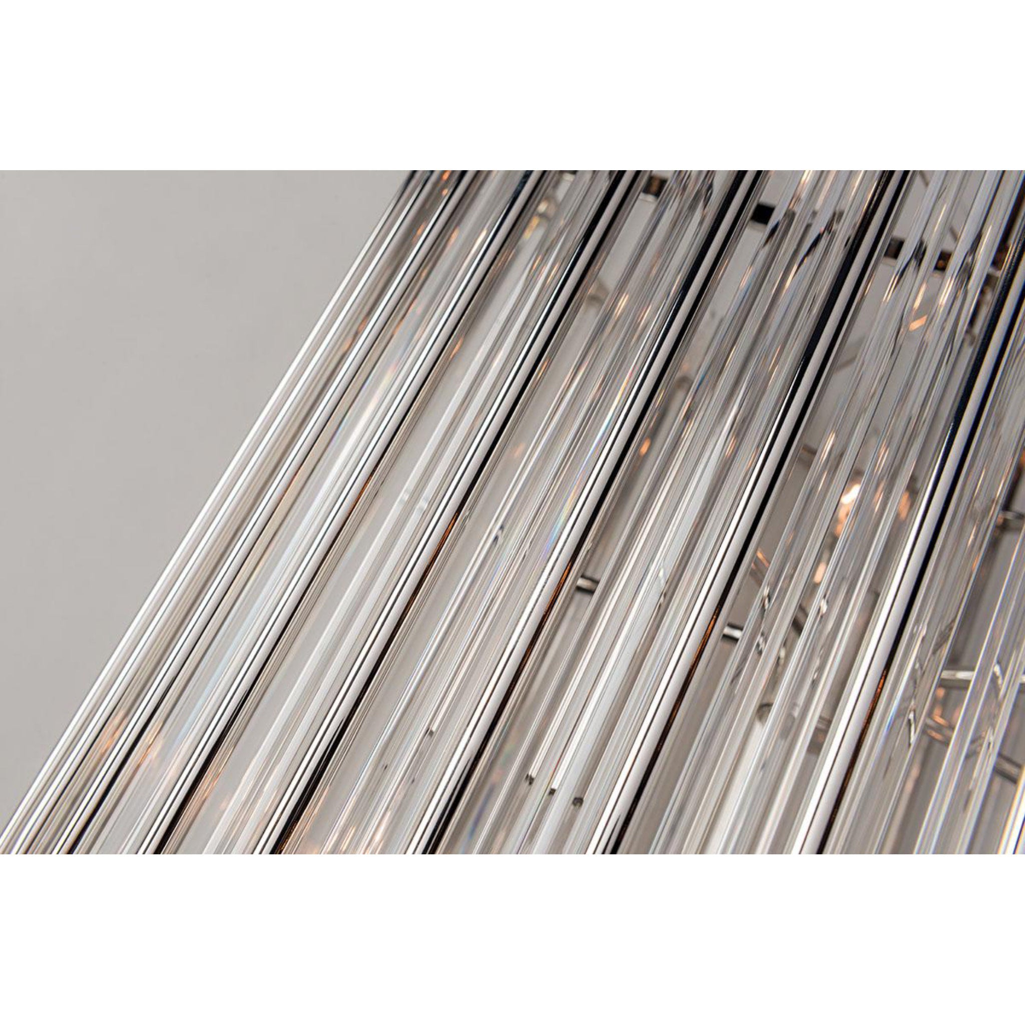 Wallis 10-Light Chandelier in Polished Nickel 20.75L x 20.75W x 30.75H