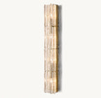 Lattice Clear Glass Grand Sconce
