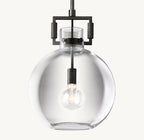 Machinist Glass Globe Pendant