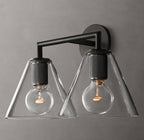 Utilitaire Funnel Shade Double Sconce