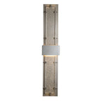 Double-Large Ursa LED Outdoor Sconce LED Seeded Clear Glass (II) in Coastal Burnished Steel
