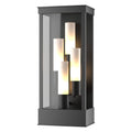 Portico Large Outdoor Sconce 4-Light Opal Glass (GG) in Coastal Black