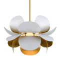 Ginger 1-Light Chandelier in Gold Leaf/Soft White Combo 26.5W x 17.25H
