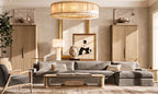 San Marco Alabaster Round Chandelier 60"