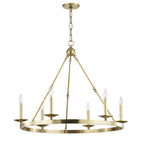 Allendale 6-Light Chandelier in Aged Brass 35.75L x 35.75W x 29.75H