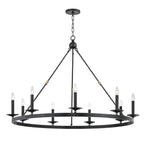 Allendale 9-Light Chandelier in Aged Old Bronze 46.25L x 46.25W x 33.75H