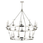 Allendale 20-Light Chandelier in Polished Nickel 46.75L x 46.75W x 38H