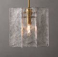Lattice Clear Glass Pendant