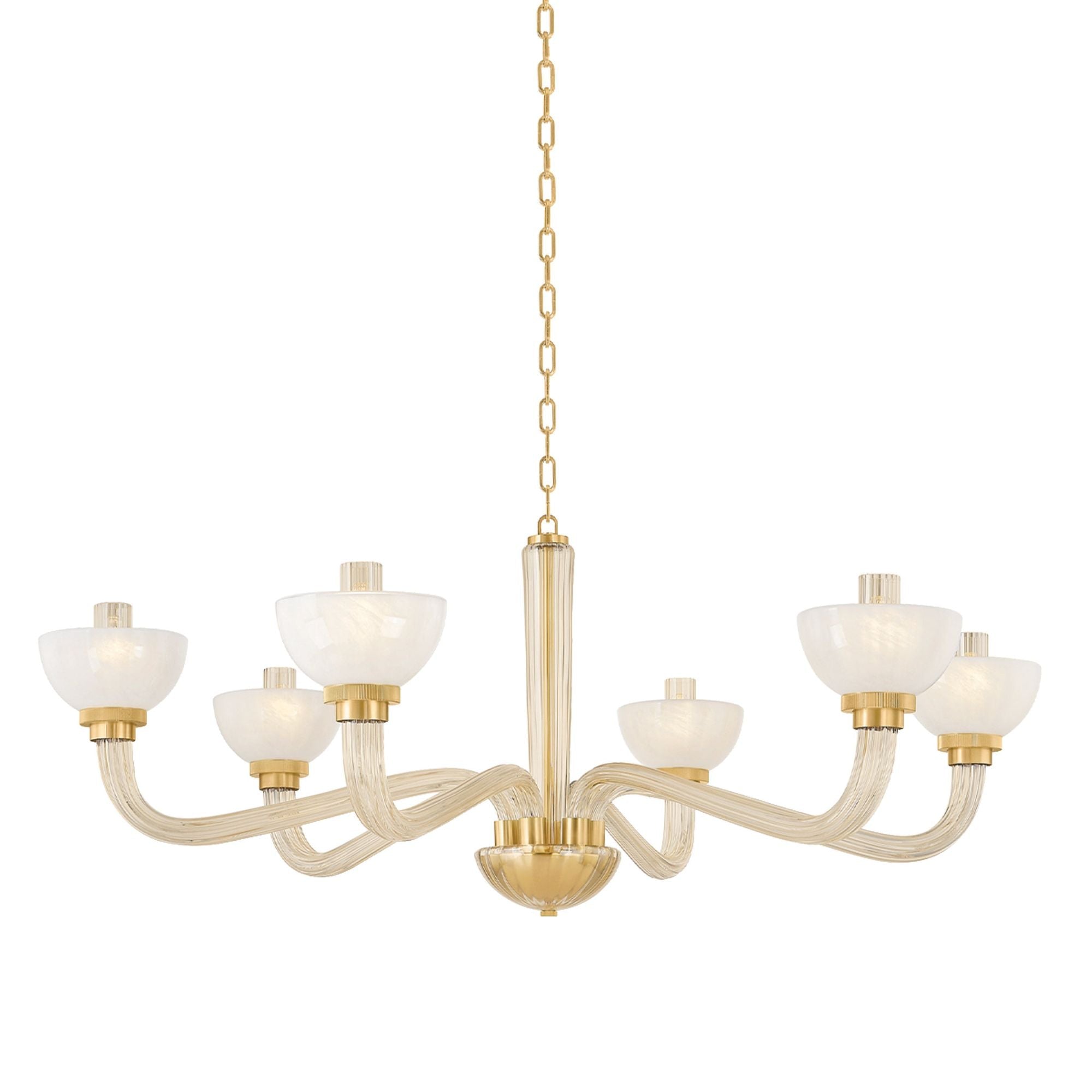 St. Lawrence 6-Light Chandelier in Aged Brass 48.5L x 48.5W x 19.75H