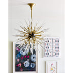 Sparta 12-Light Chandelier in Aged Brass 32L x 32W x 32H