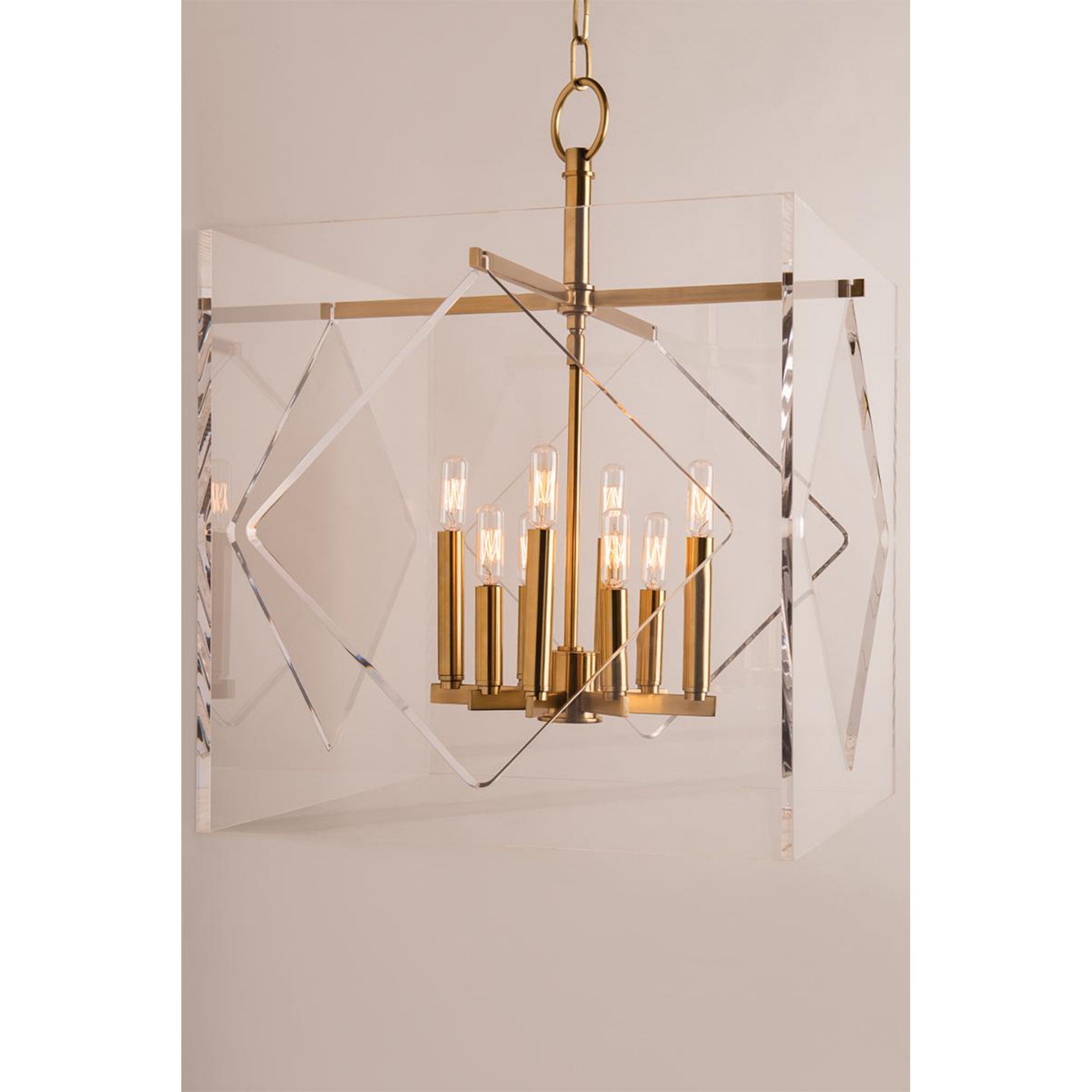 Travis 8-Light Chandelier in Aged Brass 20L x 20W x 26.5H