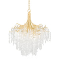 Genoa 9-Light Chandelier in Gold Leaf 32.25L x 32.25W x 40H
